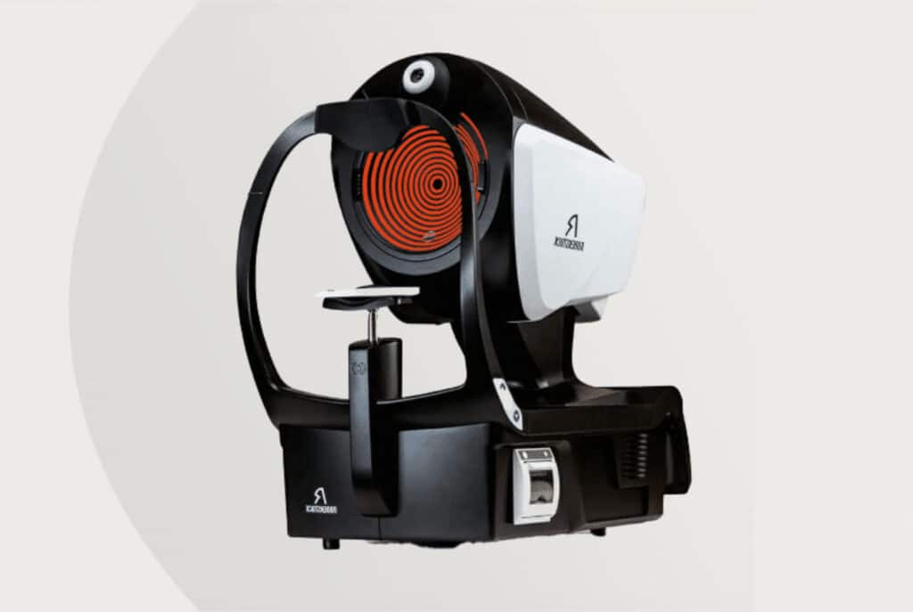 DNEye® Scanner 3 je dosud nejpřesnější a nejmodernější přístroj na měření zraku na trhu.
